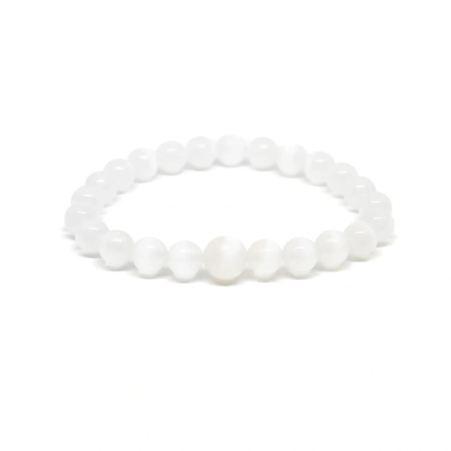 Selenite Beaded Bracelet - Wrist Mala - 4mm (4 Pack) - Kids' Wrists