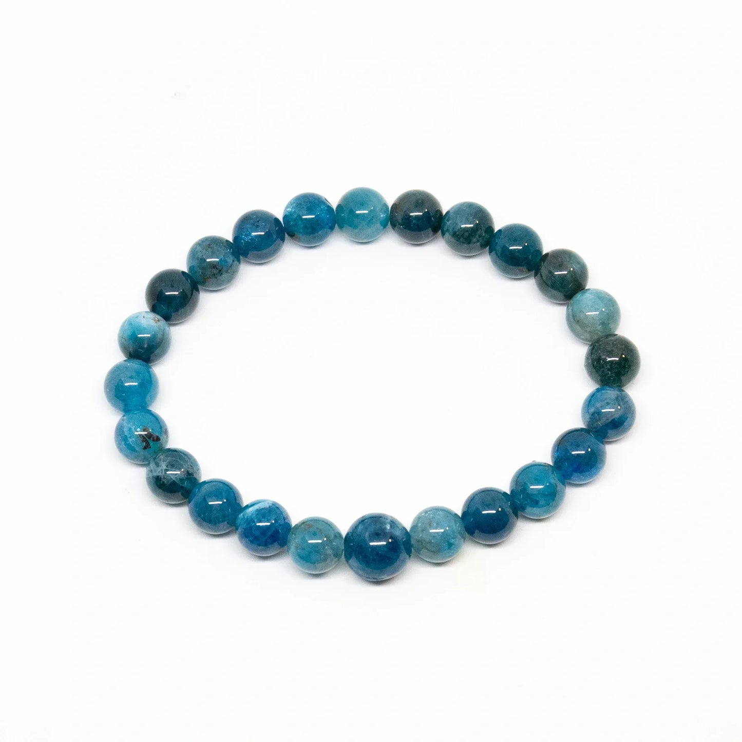 Apatite Beaded Bracelet - Wrist Mala - 10mm (1 Pack)