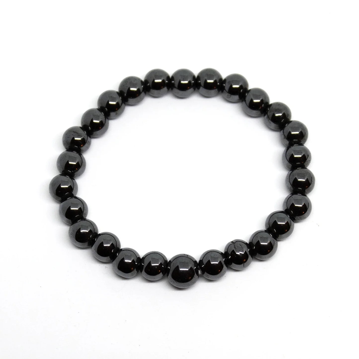 Hematite Beaded Bracelet - Wrist Mala - 4mm (10 Pack) - Small Wrists