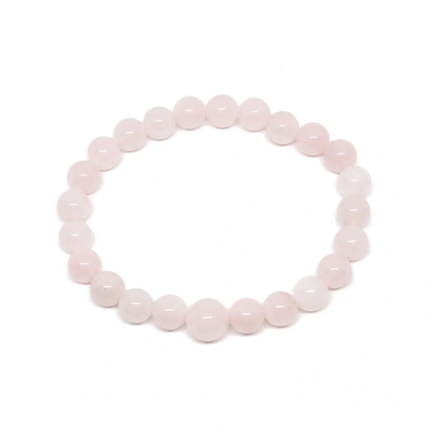 Rose Quartz Beaded Bracelet - Prayer Beads - 4mm (6 Pack) - Kids' Wrists