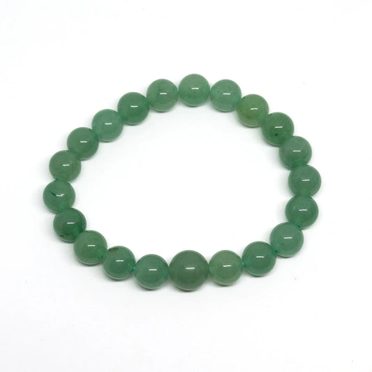 Large Size Green Aventurine Beaded Bracelet Mala 10mm (4 Pack)