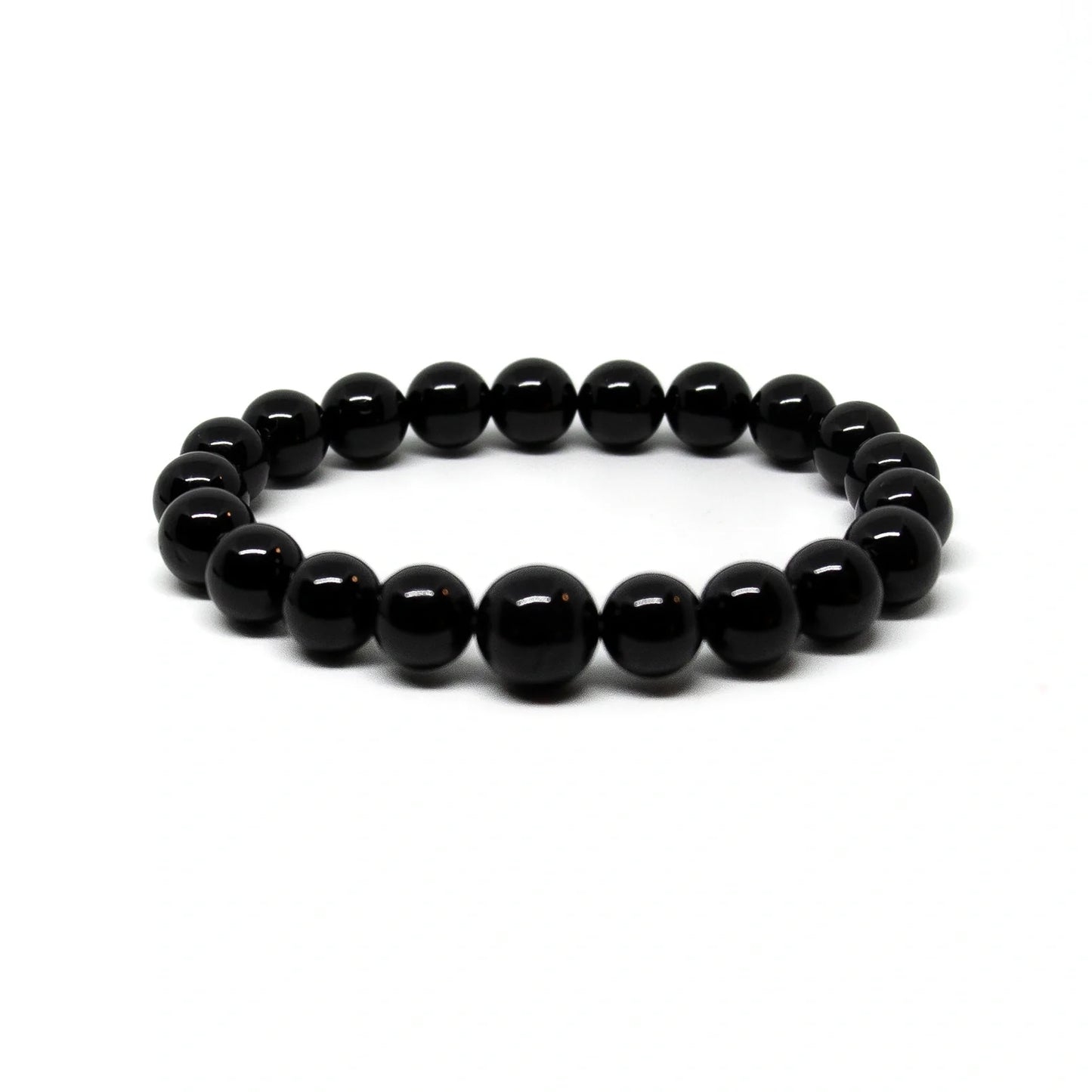 Large Size Black Tourmaline Beaded Bracelet Mala - 10mm (4 Pack)