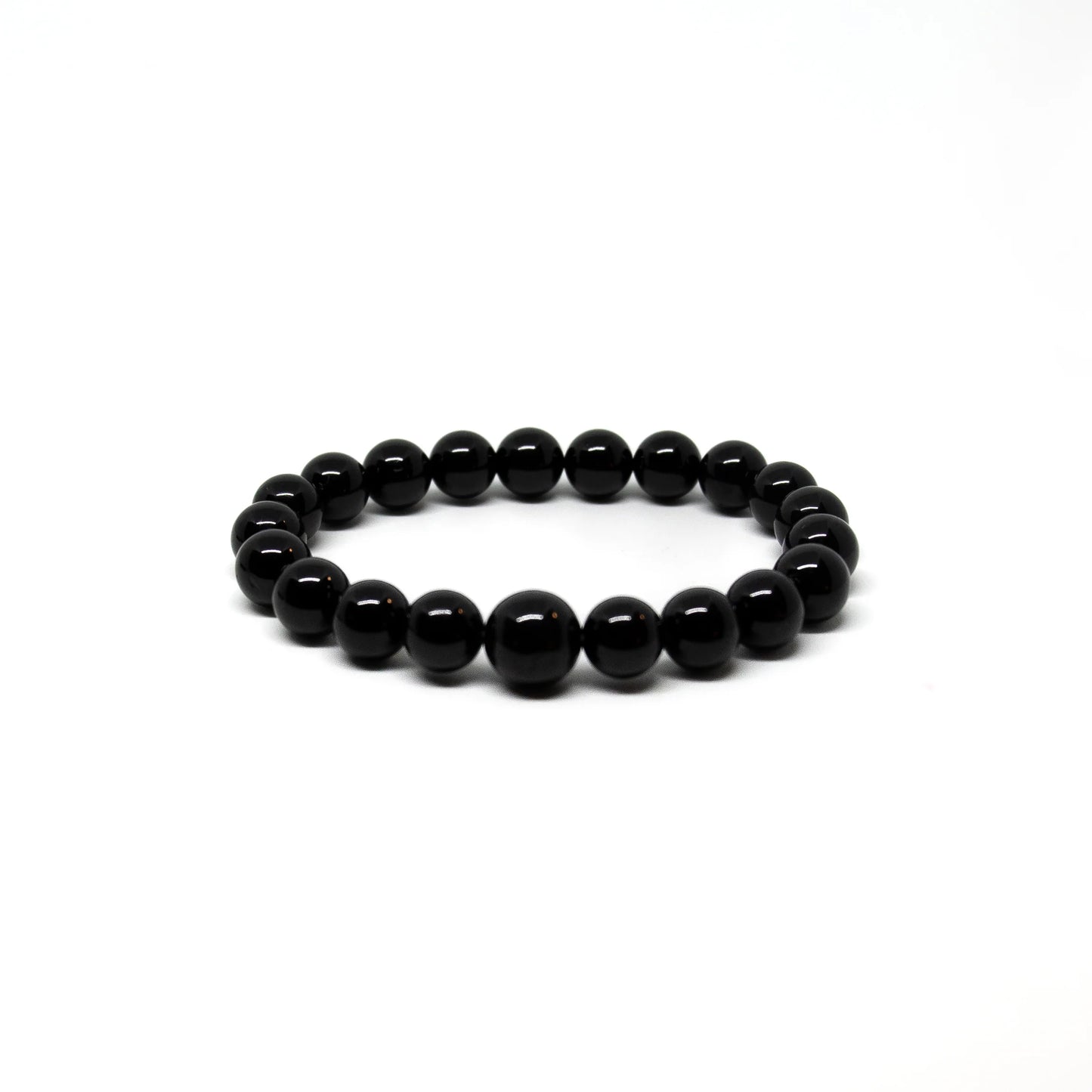 Large Size Black Tourmaline Beaded Bracelet Mala - 10mm (4 Pack)