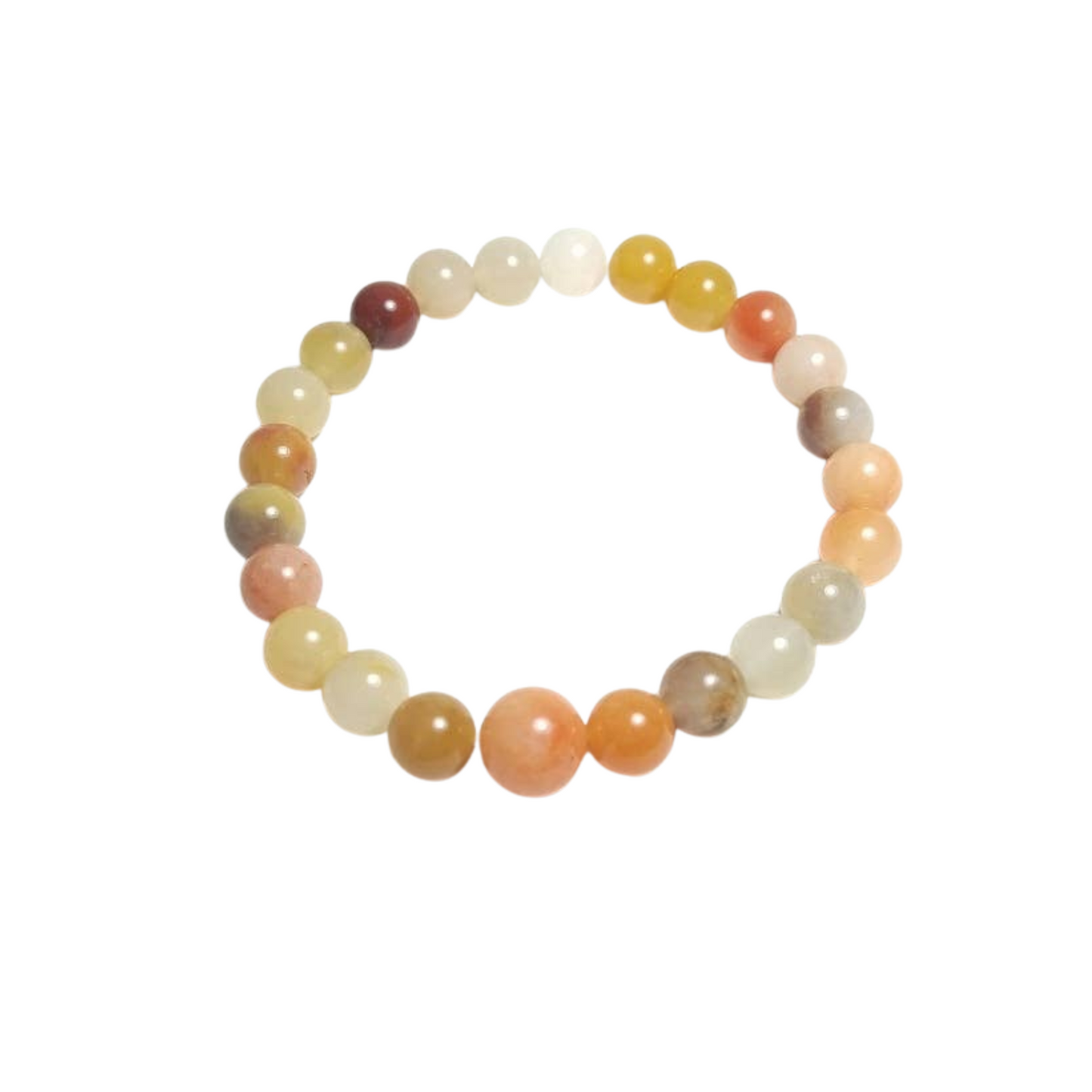 Rainbow Jade Beaded Bracelet - Wrist Mala - 6mm (4 Pack) - Small Wrists