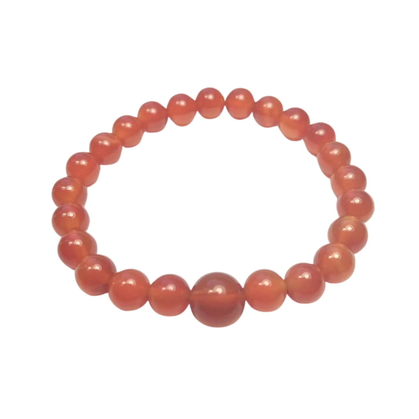 Carnelian Beaded Bracelet - Wrist Mala 4mm (6 Pack) - Kids' Wrists