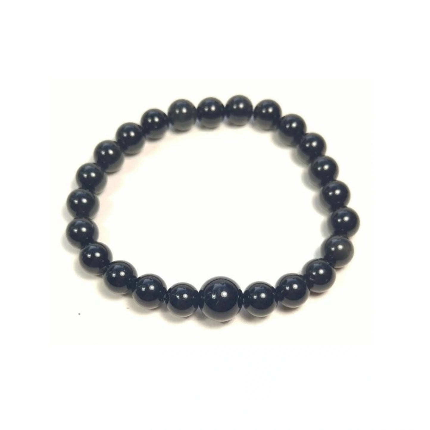 Large Size Obsidian Beaded Bracelet Wrist Mala 8mm (6 Pack)